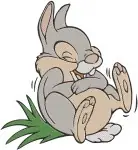 Bambi Thumper And His Sisters Adorable Bunny Family Group Poses And Playtime - Filled Embroidery Design - 833