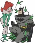 Dc Comics Batman Poison Ivy Robin The Boy Wonder Dynamic Duo Team Up Collection - Filled Embroidery Design - 867
