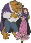 Disney Beauty Beast Belle Beast Maurice Mrs Potts Wedding Family Scenes Designs - Filled Embroidery Design - 932