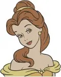 Beauty And The Beast Belle Expressive Portraits Various Emotions And Headshots - Filled Embroidery Design - 1066