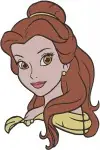 Beauty And The Beast Belle Expressive Portraits Various Emotions And Headshots - Filled Embroidery Design - 1069