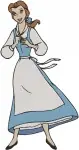 Disney Beauty Beast Belle Pink Gown Climbing Ladder Blue Dress Castle Life Bundle - Filled Embroidery Design - 969
