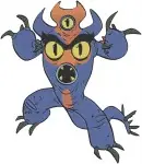 Big Hero 6 Superheroes Fredzilla In Monster Suit And Go Go Tomago Action Poses - Filled Embroidery Design - 1265