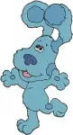 Blues Clues Blue The Dog Various Cute Expressions And Adorable Poses - Filled Embroidery Design - 1292