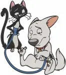 Disney Bolt Mittens Cat Rhino Hamster Group Poses Adventure Team Animal Buddies Bundle - Filled Embroidery Design - 1344