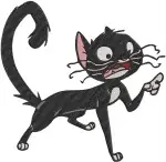 Disney Bolt Mittens The Cat Sarcastic Feline Rhino Hamster In Ball Dynamic Duo Collection - Filled Embroidery Design - 1351