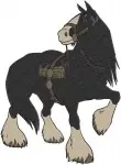 Disney Brave Merida Angus Horse Triplet Brothers Harris Hubert Hamish Bear Form - Filled Embroidery Design - 1358