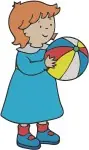 Caillou With Sister Rosie Friends Leo Clementine Playing Together Kids Show Bundle - Filled Embroidery Design - 1398