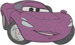 Disney Pixar Cars Lightning Mcqueen Cruz Ramirez Ramone Lowrider Flo Diner Owner Set - Filled Embroidery Design - 1402