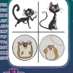 Disney Bolt Mittens The Cat Sarcastic Feline Rhino Hamster In Ball Dynamic Duo Collection - Filled Embroidery Design - Instant Download