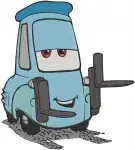 Disney Pixar Cars Mater Headphones Luigi Guido Francesco Bernoulli International - Filled Embroidery Design - 1414