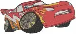Disney Pixar Cars Lightning Mcqueen Various Expressions Decals Champion Racer Designs - Filled Embroidery Design - 1416