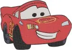 Disney Pixar Cars Lightning Mcqueen Various Expressions Decals Champion Racer Designs - Filled Embroidery Design - 1418