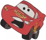 Disney Pixar Cars Lightning Mcqueen Various Expressions Decals Champion Racer Designs - Filled Embroidery Design - 1419