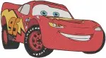 Disney Pixar Cars Lightning Mcqueen Action Poses Tongue Out Different Decals Bundle - Filled Embroidery Design - 1425