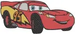 Disney Pixar Cars Lightning Mcqueen Action Poses Tongue Out Different Decals Bundle - Filled Embroidery Design - 1427