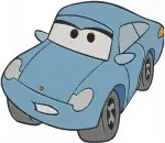 Disney Cars Sally Carrera And Doc Hudson Classic Radiator Springs Characters - Filled Embroidery Design - 1448