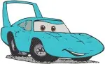 Disney Cars Chick Hicks And Mater The Tow Truck Racing Rivals And Friends - Filled Embroidery Design - 1452