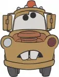 Disney Cars Mater With Guido And Lightning Mcqueen Radiator Springs Pals - Filled Embroidery Design - 1460