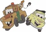 Disney Cars Mater With Guido And Lightning Mcqueen Radiator Springs Pals - Filled Embroidery Design - 1462