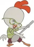 Chicken Little Character Dynamic Poses Surprised Expressions And Action Shots - Filled Embroidery Design - 1483