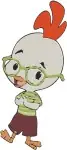 Chicken Little Character Dynamic Poses Surprised Expressions And Action Shots - Filled Embroidery Design - 1485