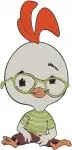 Chicken Little Character Dynamic Poses Surprised Expressions And Action Shots - Filled Embroidery Design - 1486