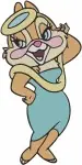 Disney Rescue Rangers Dale In Mug Gadget Hackwrench Fat Cat With Zipper Bundle - Filled Embroidery Design - 1568
