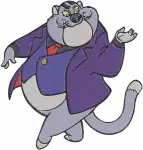 Disney Rescue Rangers Dale In Mug Gadget Hackwrench Fat Cat With Zipper Bundle - Filled Embroidery Design - 1569