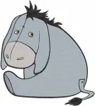 Disney Winnie Pooh Eeyore Kanga Roo Piglet Christopher Robin With Pooh Wagon Collection - Filled Embroidery Design - 1627