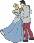 Disney Cinderella Prince Charming Dancing With Jaq And Gus Royal Ball - Filled Embroidery Design - 1635