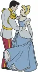 Disney Cinderella Prince Charming Dancing With Jaq And Gus Royal Ball - Filled Embroidery Design - 1636