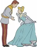 Disney Cinderella Prince Charming Dancing With Jaq And Gus Royal Ball - Filled Embroidery Design - 1637