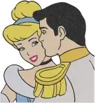 Disney Cinderella Prince Charming Dancing He Portrait Romantic Love Story Designs - Filled Embroidery Design - 1669