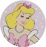 Cinderella Pink Dress Dancing Portraits Blue Ballgown Rags Scrubbing - Filled Embroidery Design - 1696