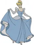 Disney Cinderella Pumpkin Carriage Blue Ballgown Princess Ready For Ball Designs - Filled Embroidery Design - 1837