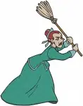 Disney Cinderella Peasant Dress Prince Lady Tremaine Drizella Broom Castle Life - Filled Embroidery Design - 1860