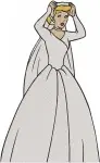 Disney Cinderella Wedding Day Stepsisters Lady Tremaine Mice Friends Group Bundle - Filled Embroidery Design - 1870
