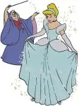 Disney Cinderella Fairy Godmother Magic Wand Poses Helping Cinderella Enchantment Bundle - Filled Embroidery Design - 1924