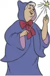 Disney Cinderella Fairy Godmother Magic Wand Poses Helping Cinderella Enchantment Bundle - Filled Embroidery Design - 1926
