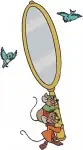 Cinderella Mice Jaq Book Suzy Mirror Grand Duke Jaq Gus Sewing Items - Filled Embroidery Design - 1983