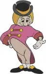 Cinderella Characters Perla Mouse Major Horse Falling Jaq Chalk Bluebird - Filled Embroidery Design - 1993