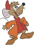 Cinderella Mice Jaq And Gus In Red Coats Various Expressive Character Poses - Filled Embroidery Design - 2009