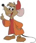 Cinderella Mice Jaq And Gus In Red Coats Various Expressive Character Poses - Filled Embroidery Design - 2010