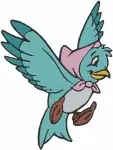 Cinderella Characters Major Horse Bluebird Jaq Gus Dancing Bruno Dog - Filled Embroidery Design - 2031