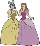 Disney Cinderella Stepsisters Anastasia Drizella With Cinderella Peasant Dress Collection - Filled Embroidery Design - 2069
