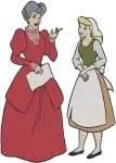 Disney Cinderella Lady Tremaine Stepsisters Anastasia Drizella Evil Family Trio - Filled Embroidery Design - 2074