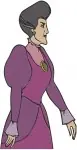 Disney Cinderella Lady Tremaine Evil Stepmother Various Stern Poses Purple Dress - Filled Embroidery Design - 2084