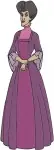 Disney Cinderella Lady Tremaine Evil Stepmother Various Stern Poses Purple Dress - Filled Embroidery Design - 2085
