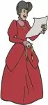 Disney Cinderella Lady Tremaine Reading Letter Stepsisters With Cinderella Family Bundle - Filled Embroidery Design - 2086